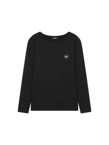 UNDERWEAR Women's Cubic Logo Lounge T-Shirt Black 270242 - EMPORIO ARMANI - BALAAN 1