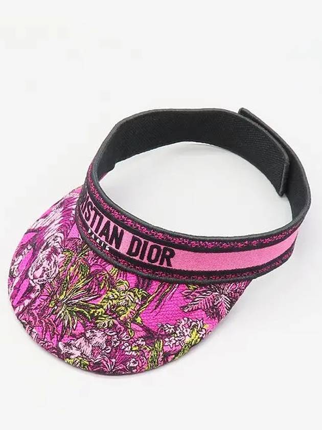 34TJV978X132 Pink Multi Color D Smash Toile de Jouy Voyage Visor Sun Cap - DIOR - BALAAN 3