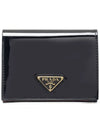 Pedant Leather Half Wallet Black - PRADA - BALAAN 2