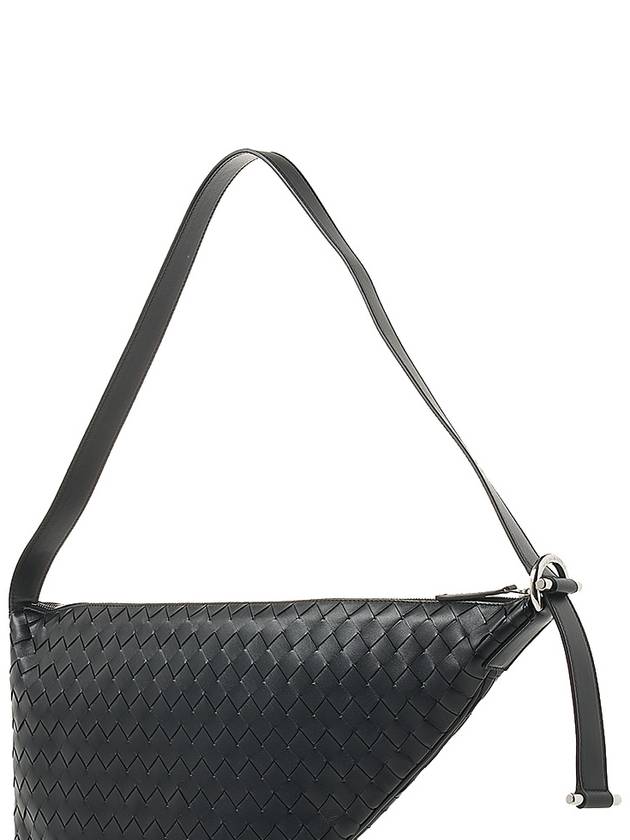 Intrecciato Virgule Cross Bag Black - BOTTEGA VENETA - BALAAN 8