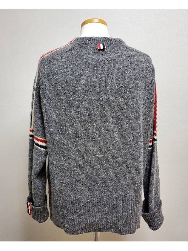 Intrasia striped mohair knit 4 - THOM BROWNE - BALAAN 4