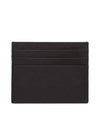 Saffiano Leather Triangle Logo Card Wallet Black Gold - PRADA - BALAAN 3