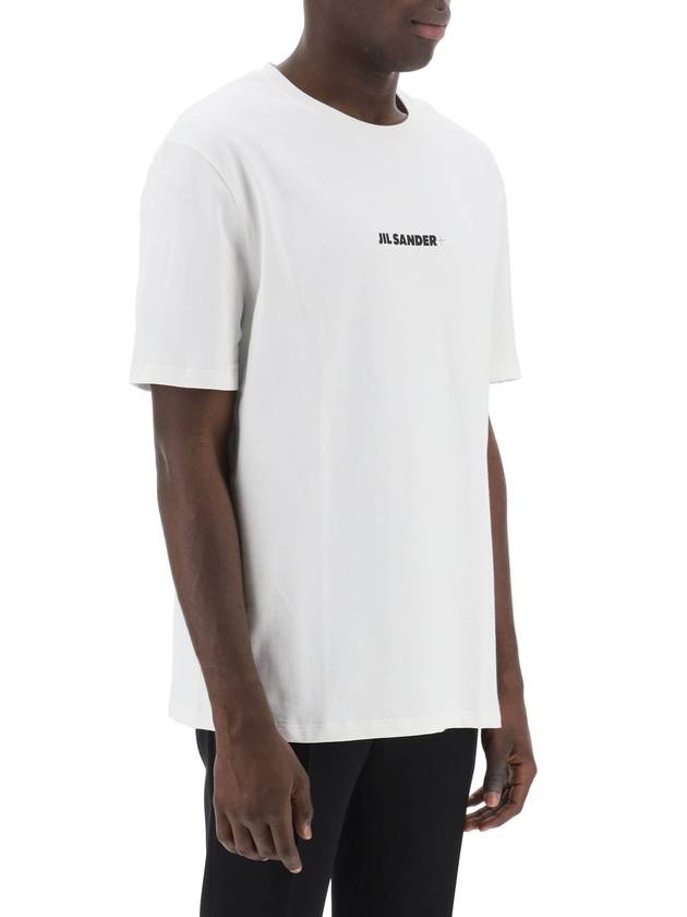 t-shirt with logo print - JIL SANDER - BALAAN 2