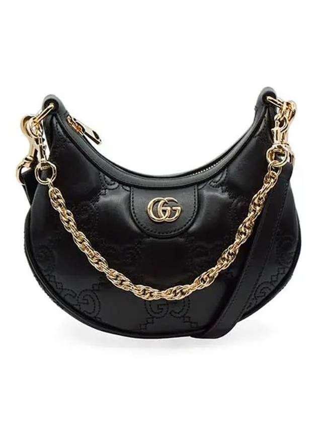 GG Matelasse Leather Mini Shoulder Bag Black - GUCCI - BALAAN 2