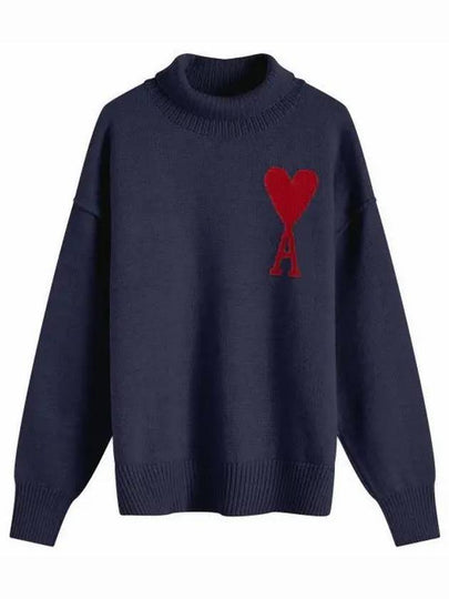 De Coeur Turtleneck Navy - AMI - BALAAN 2