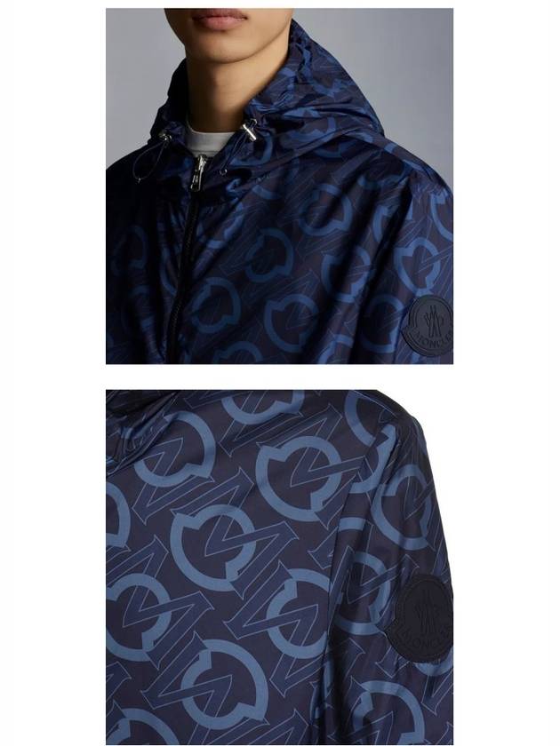 Crete Cretes Hooded Reversible Windbreaker Night Blue - MONCLER - BALAAN 6