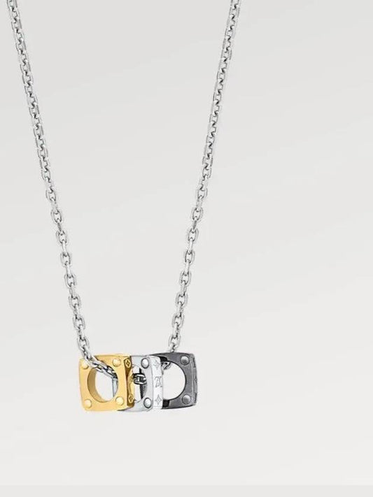 Monogram Bold Necklace Gold Silver - LOUIS VUITTON - BALAAN 2