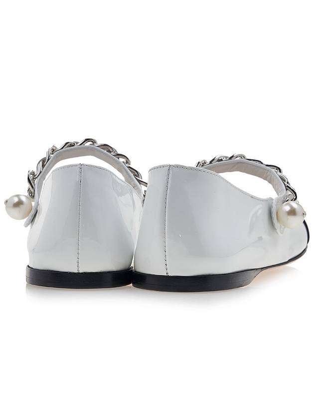 Patent Leather Ballerina Black White - MIU MIU - BALAAN 5