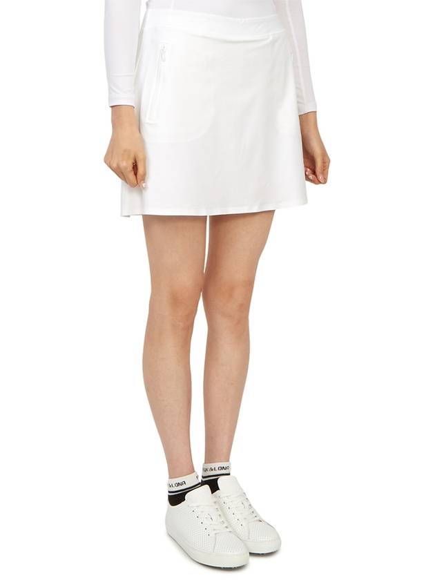 Women's Effortless A-Line Skirt White - G/FORE - BALAAN 4