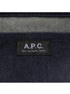 Roux Logo Denim Tote Bag Navy - A.P.C. - BALAAN 4