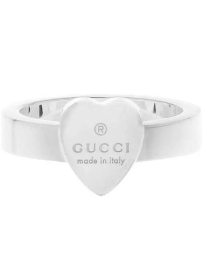 Logo Heart Motif Ring YBC223867001 Silver - GUCCI - BALAAN 2