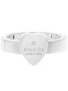 Logo Heart Motif Ring YBC223867001 Silver - GUCCI - BALAAN 3