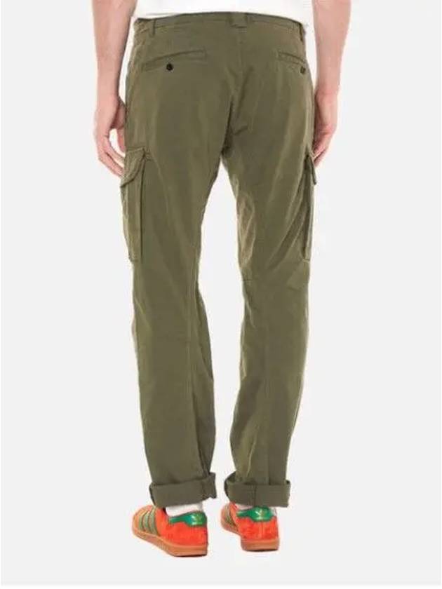 Logo Cargo Straight Pants Khaki - CP COMPANY - BALAAN 4