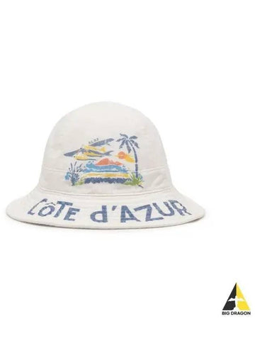 Reversible Cotton Twill Bucket Hat White - POLO RALPH LAUREN - BALAAN 1