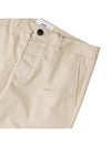 Mid-Rise Cotton Straight Pants Beige - AMI - BALAAN 5