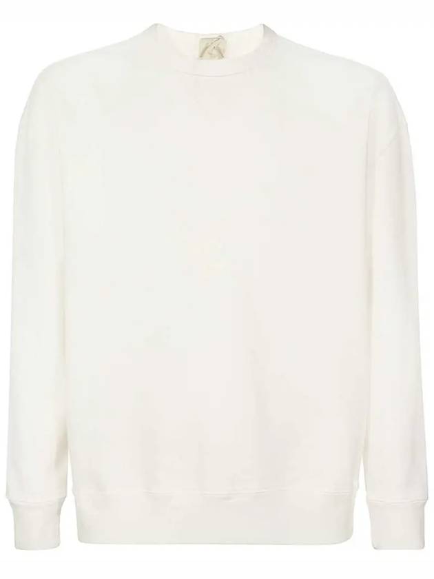 Garment Dyed Cotton Jersey Sweatshirt White - TEN C - BALAAN 2