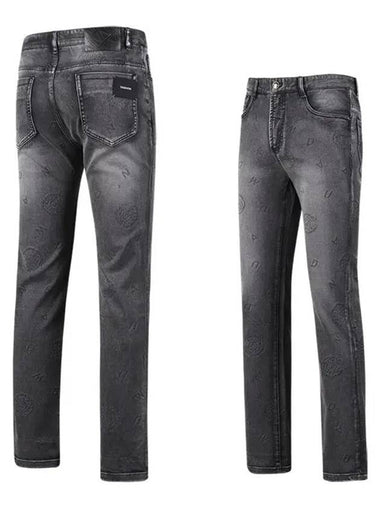 Press Pattern Washed Denim Span Jeans JB4S505 - LUX GOLF - BALAAN 1