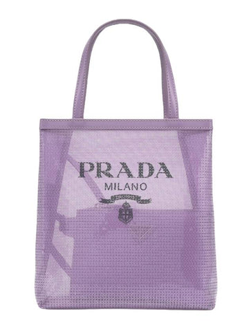 Small Sequin Mesh Tote Bag Lily - PRADA - BALAAN 1