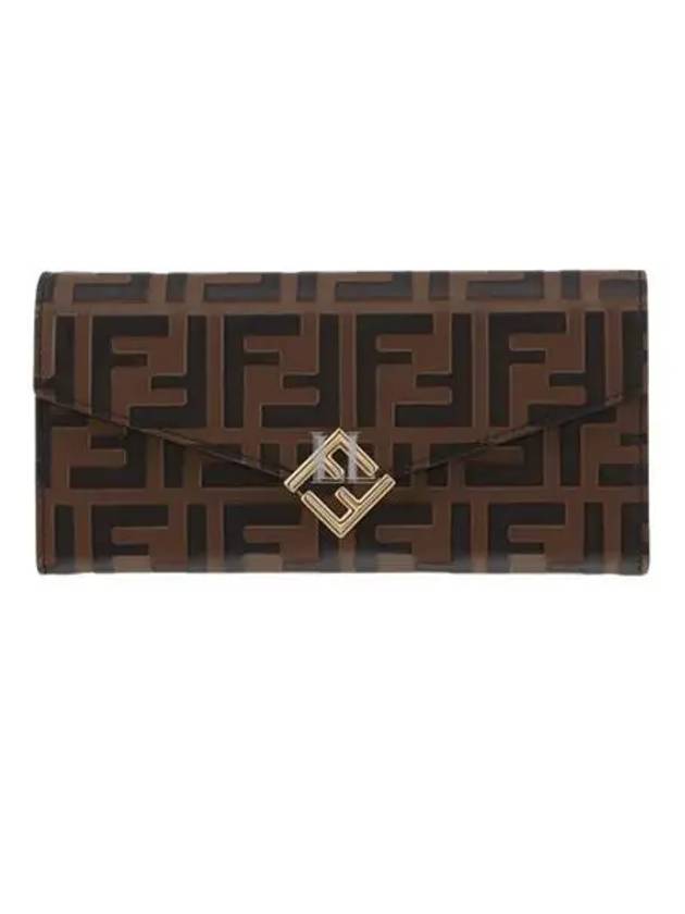 FF Diamond Continental Chain Cross Bag Brown - FENDI - BALAAN 2