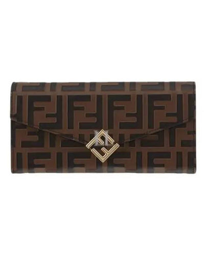 FF Diamond Continental Chain Cross Bag Brown - FENDI - BALAAN 2