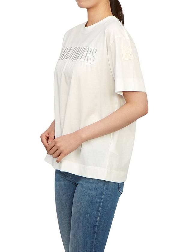 Women's Short Sleeve T-Shirt PWTSUF35 OFF WHITE - PARAJUMPERS - BALAAN 4