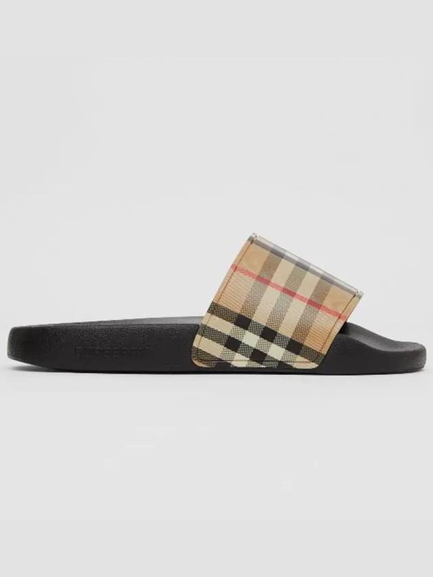 Vintage Check Slippers Beige - BURBERRY - BALAAN 6