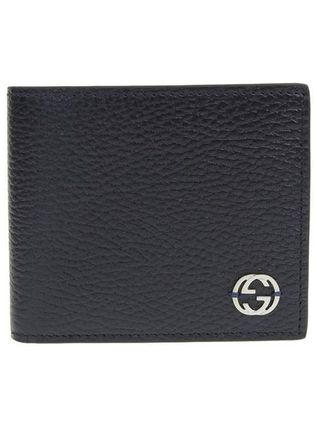 GG Interlocking Two-Tone Bifold Wallet Blue Black - GUCCI - BALAAN 2