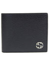 GG Interlocking Two-Tone Bifold Wallet Blue Black - GUCCI - BALAAN 5