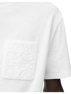 Relaxed Fit Cotton Short Sleeve T-Shirt White - LOEWE - BALAAN 4