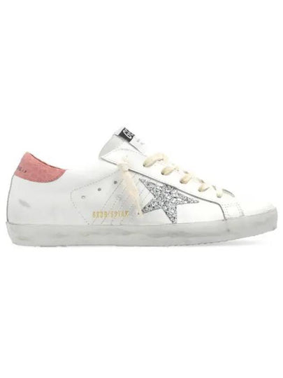 Superstar Pink Tab Leather Low Top Sneakers White - GOLDEN GOOSE - BALAAN 2