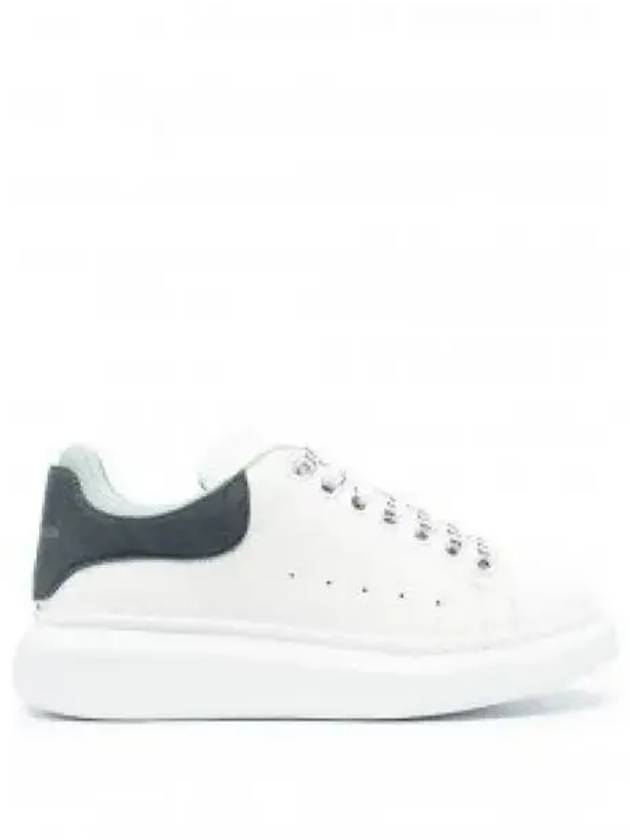 WoMen's Larry Oversole Blue Grey Tab Low Top Sneakers White - ALEXANDER MCQUEEN - BALAAN 2