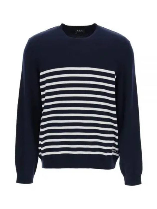 Matthew Cashmere Sweatshirt Navy - A.P.C. - BALAAN 2