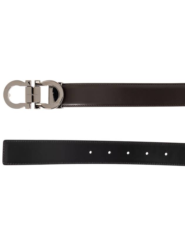 FERRAGAMO Reversible Belt With Logo, Men's, Brown - SALVATORE FERRAGAMO - BALAAN 5