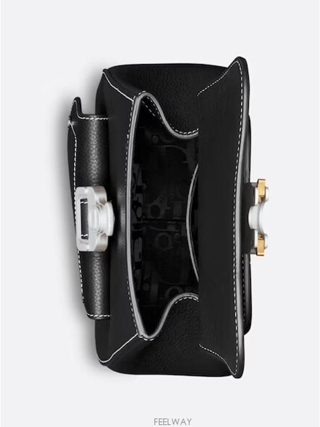 Gallop Grained Calfskin Sling Cross Bag Black - DIOR - BALAAN 4