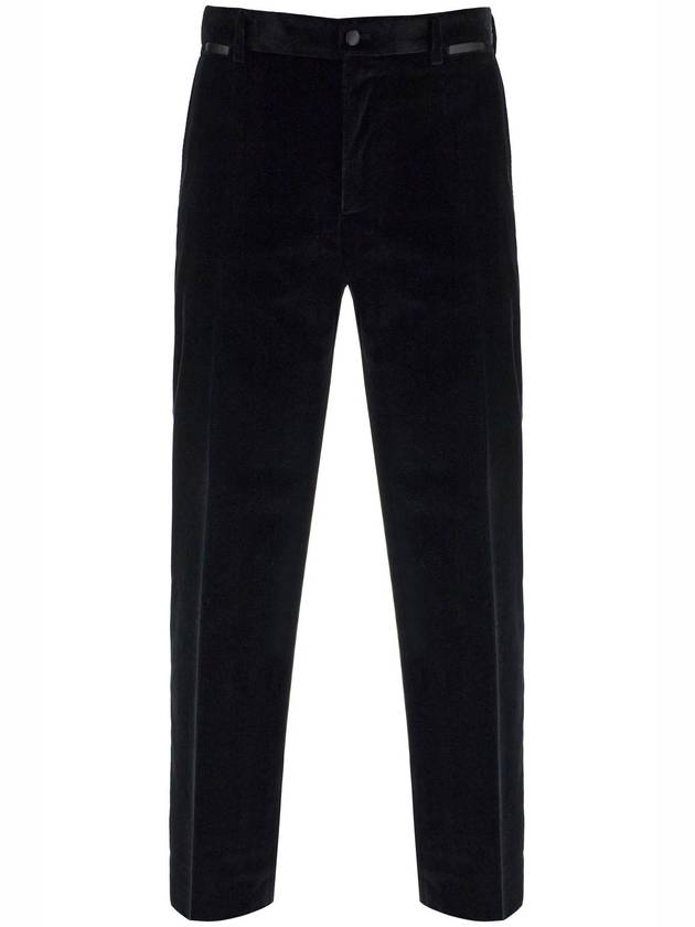 velvet tuxedo pants - DOLCE&GABBANA - BALAAN 1