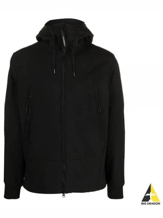 Men's Shell R Drawstring Goggle Hooded Jacket Black - CP COMPANY - BALAAN 2