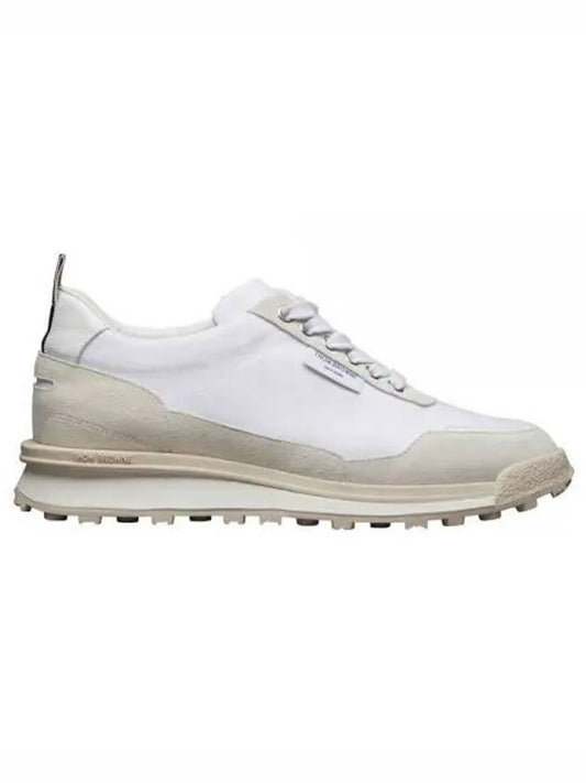 Alumni Eco Nylon Sneaker Tonal White Fun Mix - THOM BROWNE - BALAAN 2