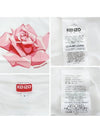 Rose Classic Cotton Short Sleeve T-Shirt White - KENZO - BALAAN 6