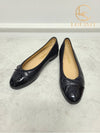 Used luxury goods Lewis It 36 Black CC logo ballerina flat shoes - CHANEL - BALAAN 3