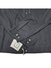 Men's High Neck Hooded ZipUp Jacket Relaxed Fit Black W233JP13954B - WOOYOUNGMI - BALAAN 5