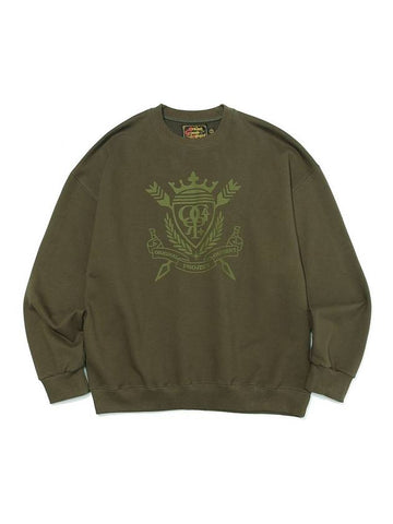 Heritage Emblem Logo Sweatshirts Khaki - OGARP - BALAAN 1