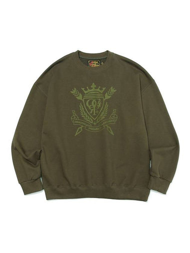 Heritage Emblem Logo Sweatshirts Khaki - OGARP - BALAAN 1