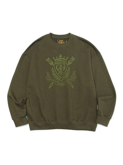 Heritage Emblem Logo Sweatshirts Khaki - OGARP - BALAAN 2