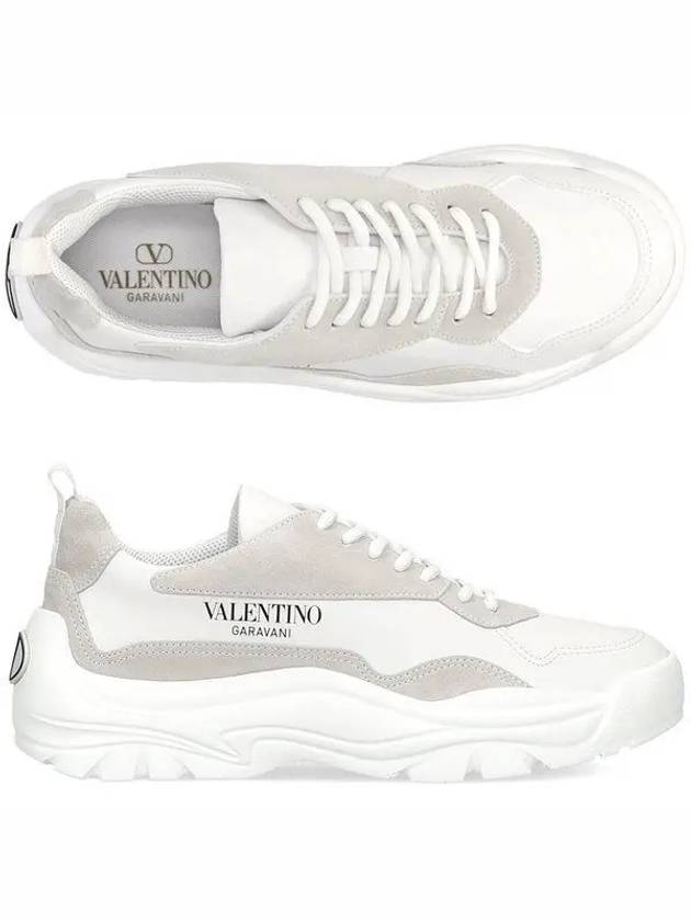 Gumboy Calfskin Low Top Sneakers White - VALENTINO - BALAAN 2