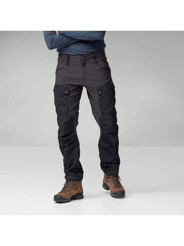 Cap trousers men's hiking pants regular fit KEB TROUSERS M F87176 - FJALL RAVEN - BALAAN 1