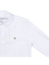 Maison Kitsune Fox Head Classic Shirt HM00435WC0025 WH - MAISON KITSUNE - BALAAN 4