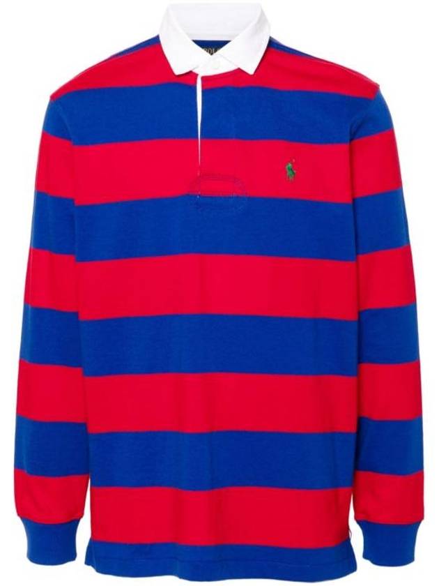 Striped PK t shirt red navy - POLO RALPH LAUREN - BALAAN 5