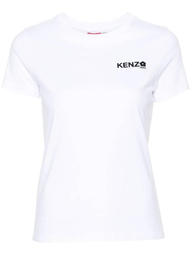 Boke Flower 2 0 Classic Cotton Short Sleeve T-Shirt White - KENZO - BALAAN 2