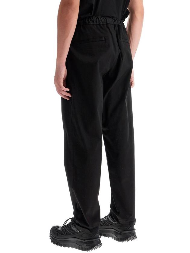 Logo Embroidered Straight Pants Black - MONCLER - BALAAN 4