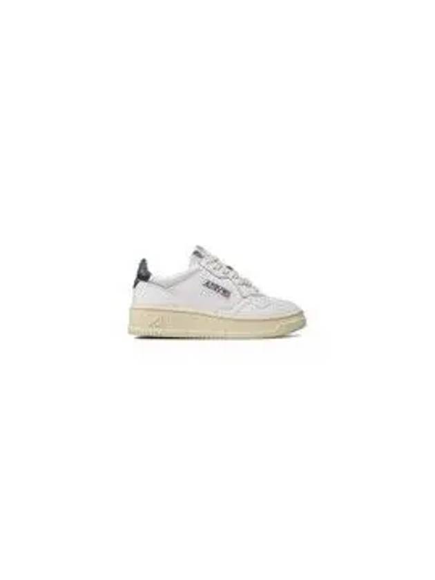 Medalist Black Heel Tab Low Top Sneakers White - AUTRY - BALAAN 6